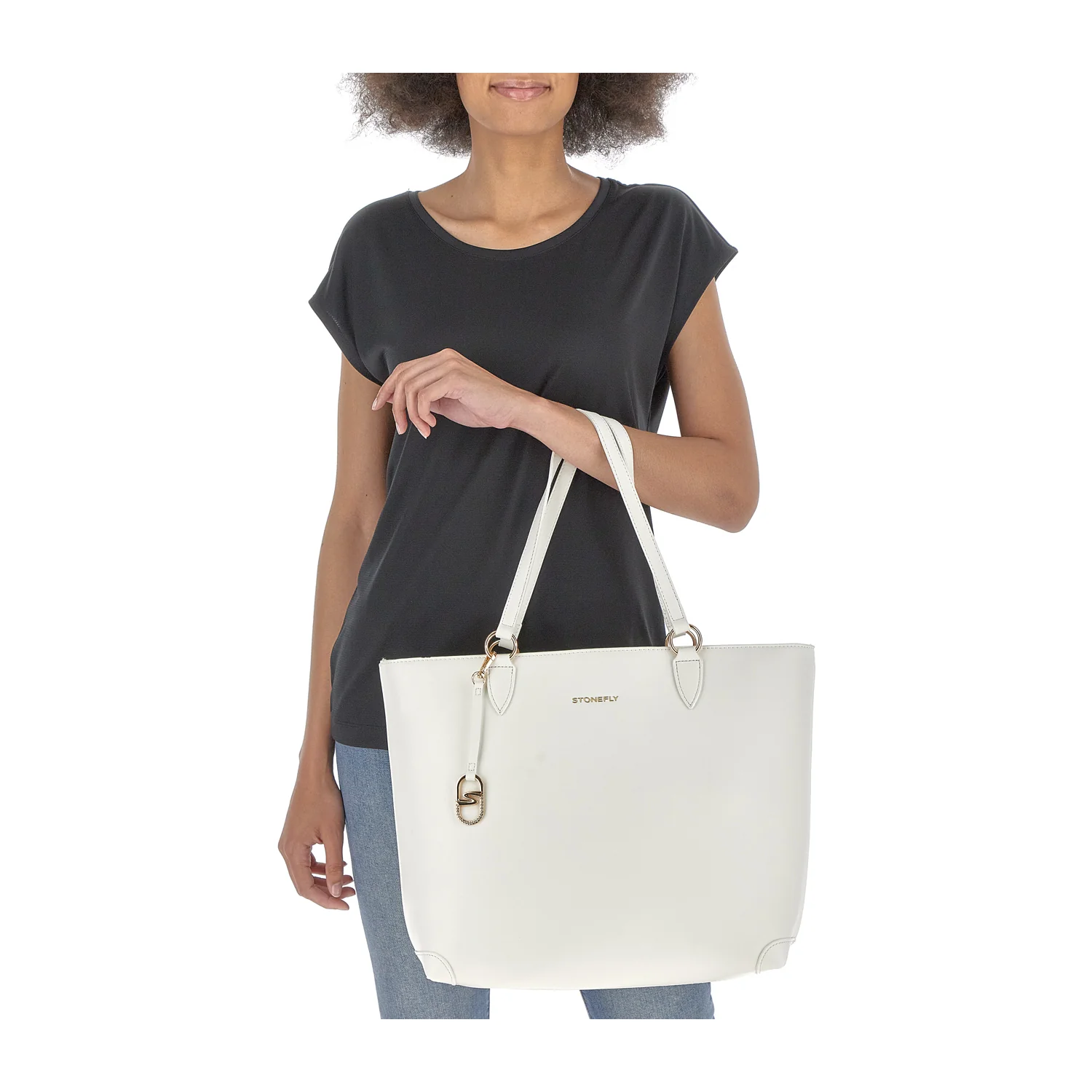BORSA SHOPPER DAILY CASUAL BIANCO - Image 4
