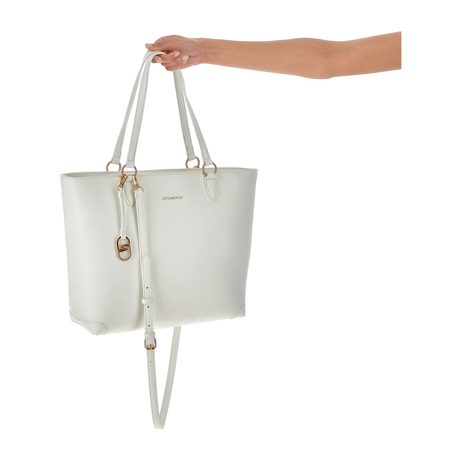 BORSA SHOPPER DAILY CASUAL BIANCO - Image 5