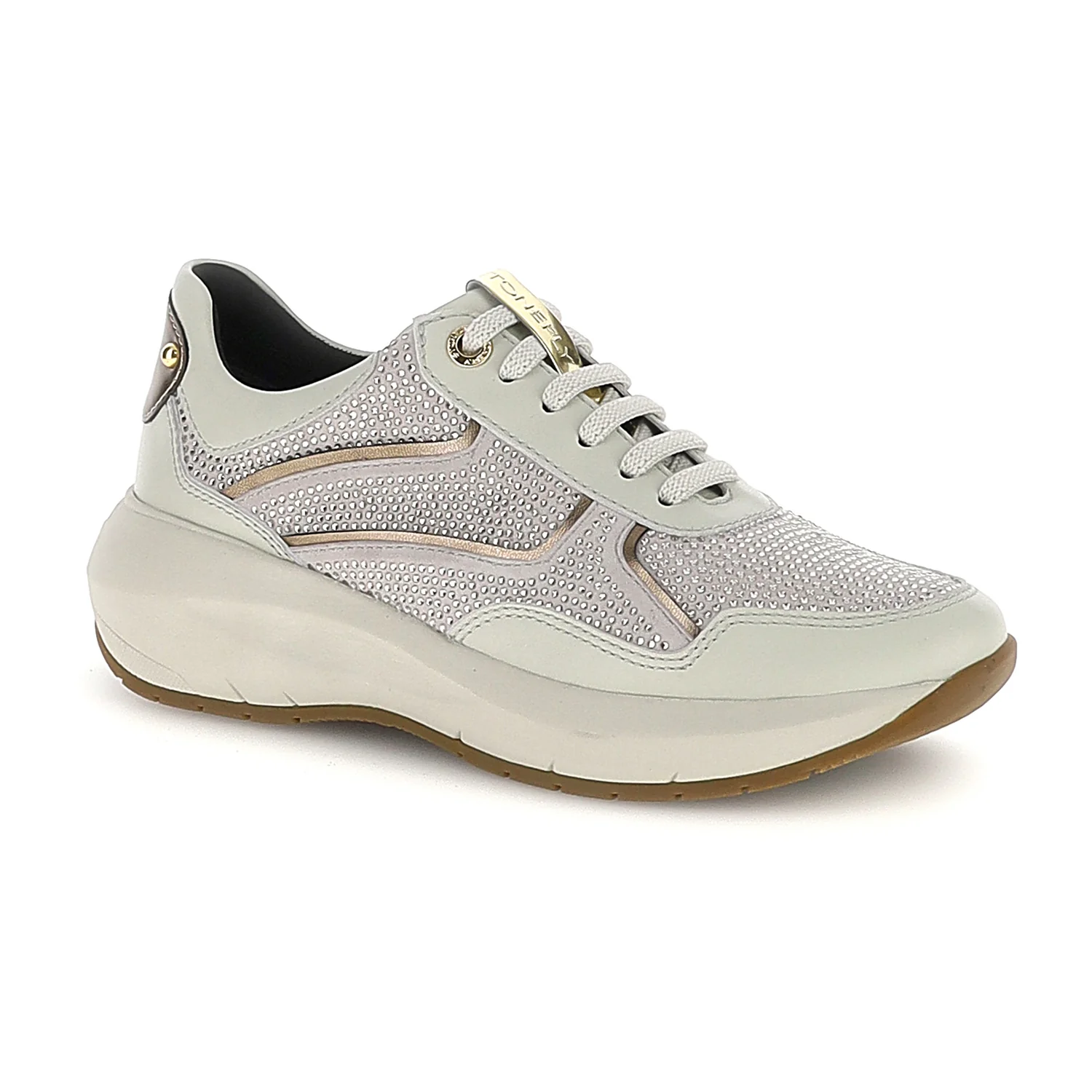 SCARPE ALLACCIATE TWINS 7 GRIGIO CHIARO - Image 2