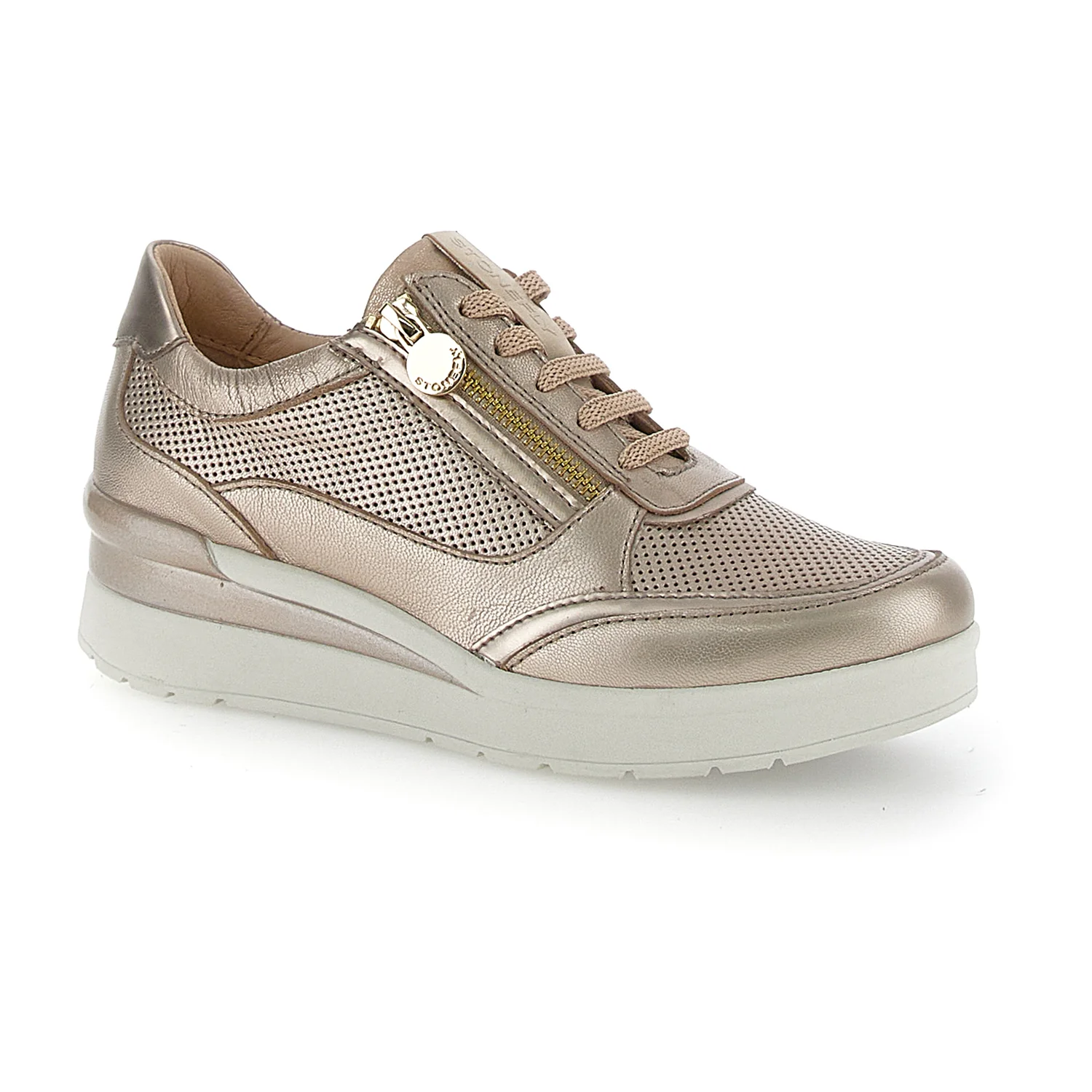 SCARPE CON CERNIERA CREAM 52 ORO - Image 2