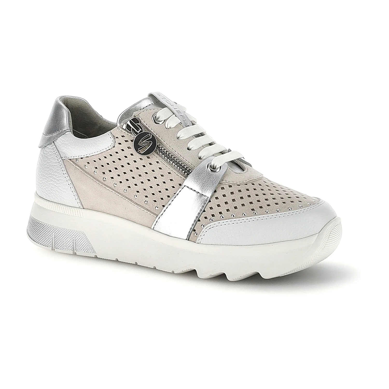 SCARPE CON CERNIERA SPOCK 47 GRIGIO CHIARO - Image 2