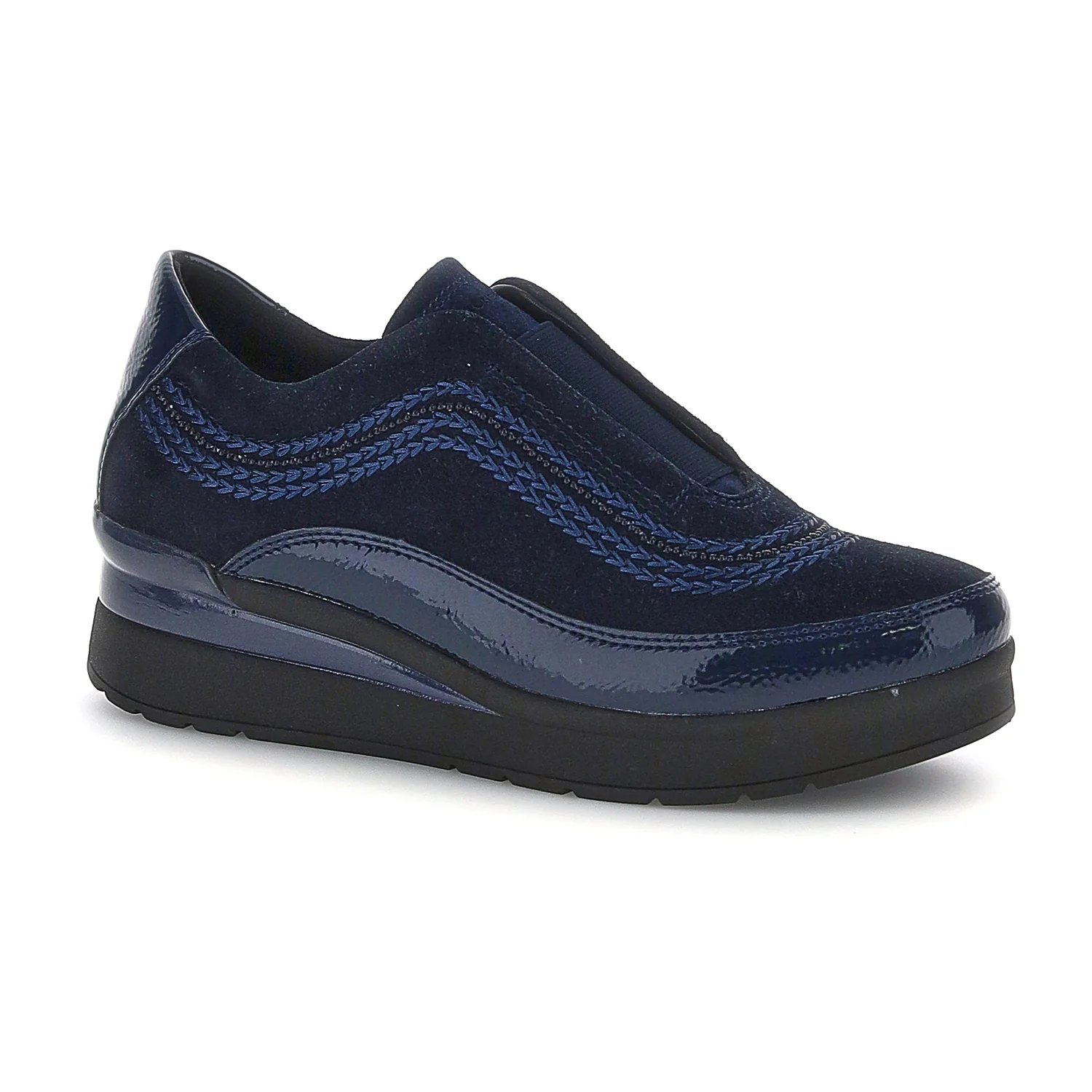 SLIP-ON SHOES CREAM 17 BLU SCURO - Image 2