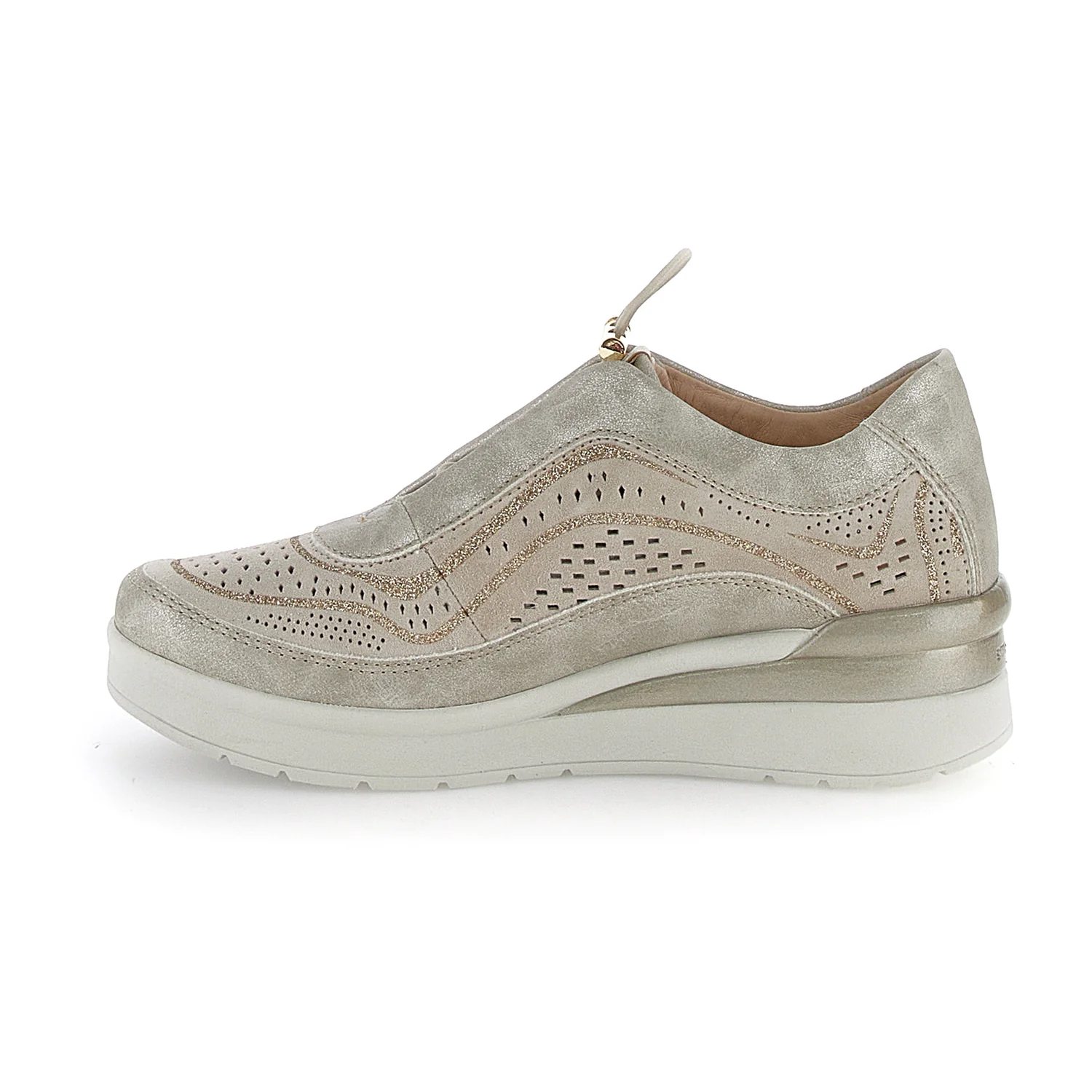 SLIP-ON SHOES CREAM 38 GRIGIO CHIARO - Image 3